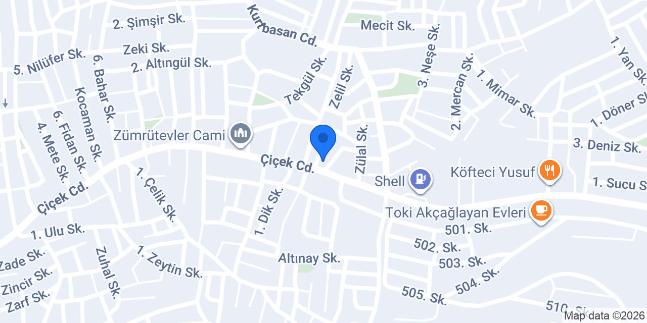 Tanıdık Sürücü Kursu konumu