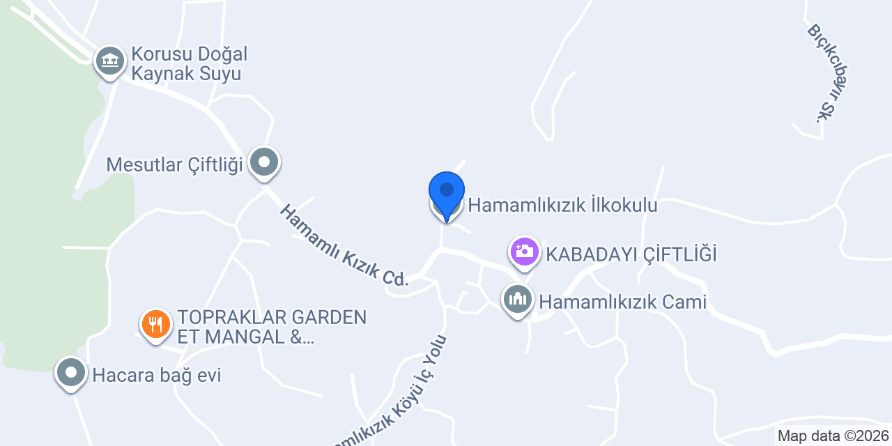 Hamamlıkızık İlkokulu konumu