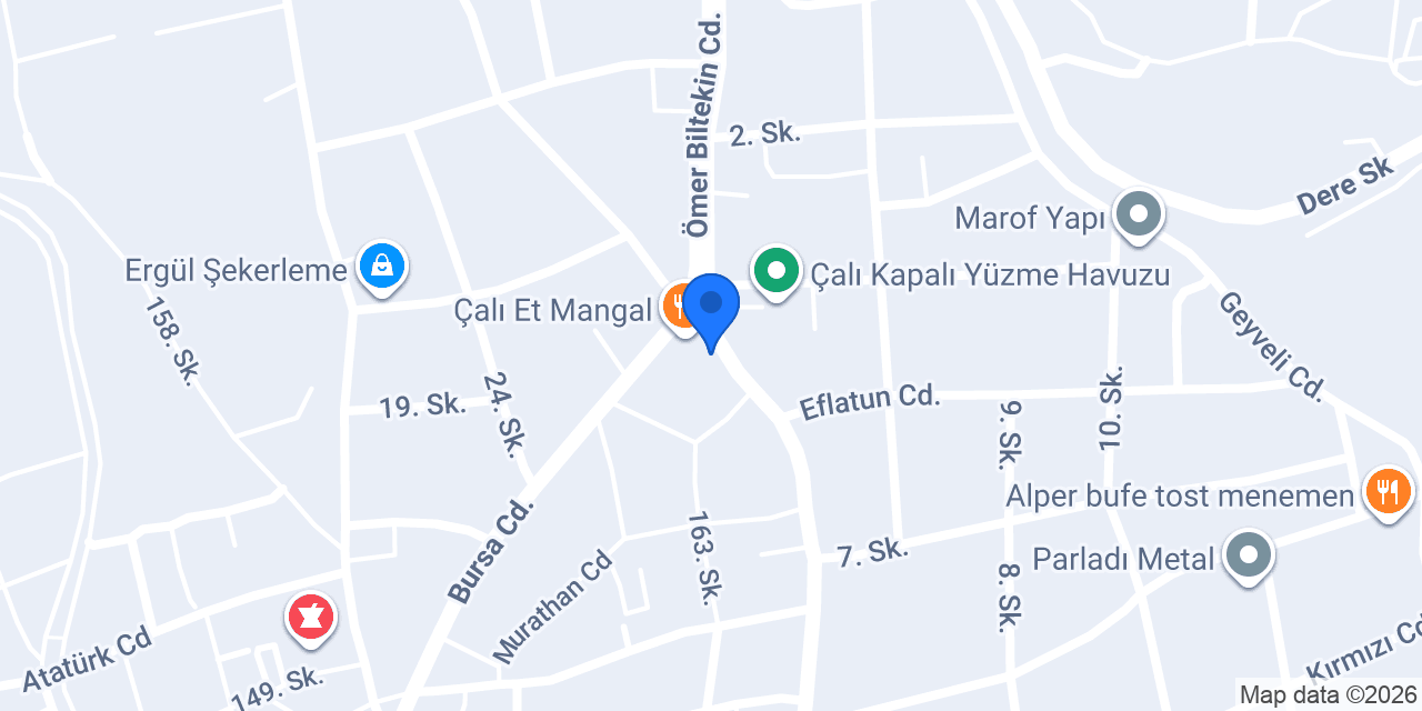 Aras Kargo Çalı Şubesi konumu