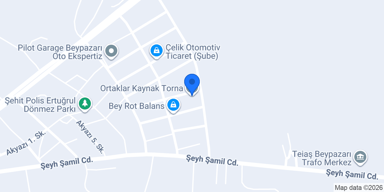 Ortaklar Kaynak Torna konumu