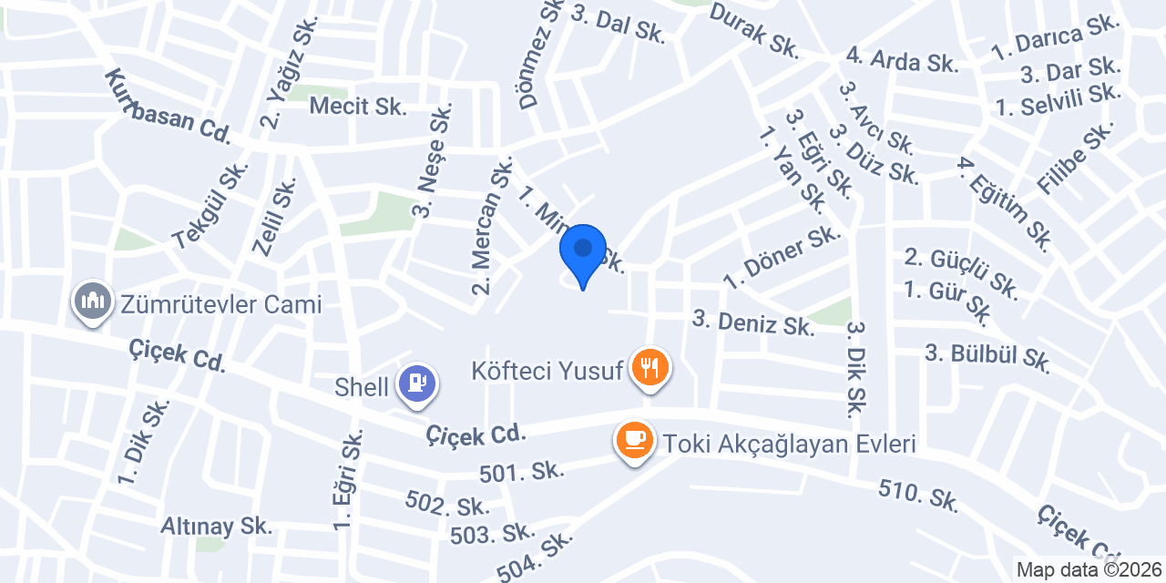 Sinandede Kurtbasan Minibüs Durağı konumu