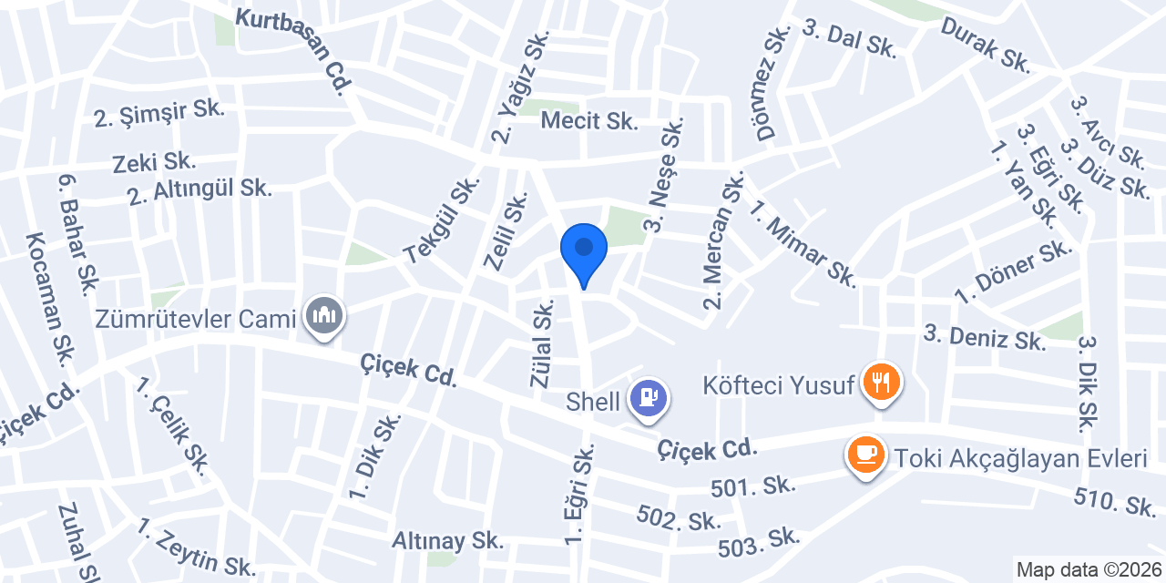 Kerem Nur Oto Lastik konumu