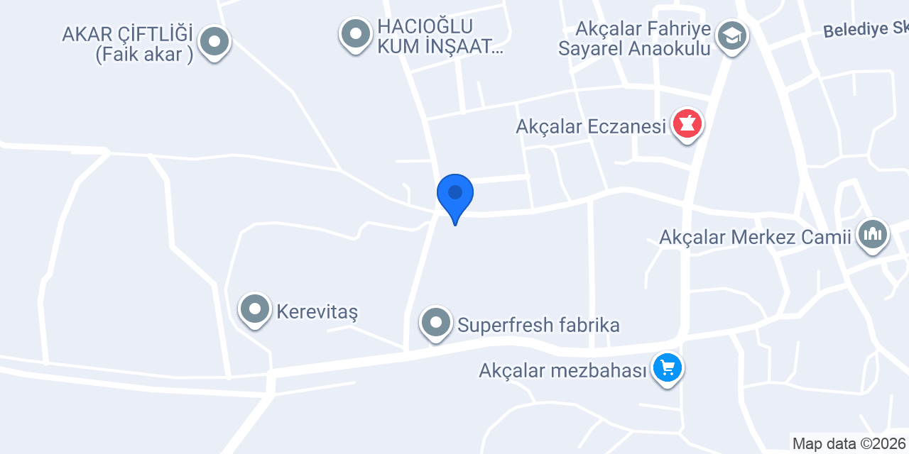 A.t Akçalar Servis Taşımacılığı konumu