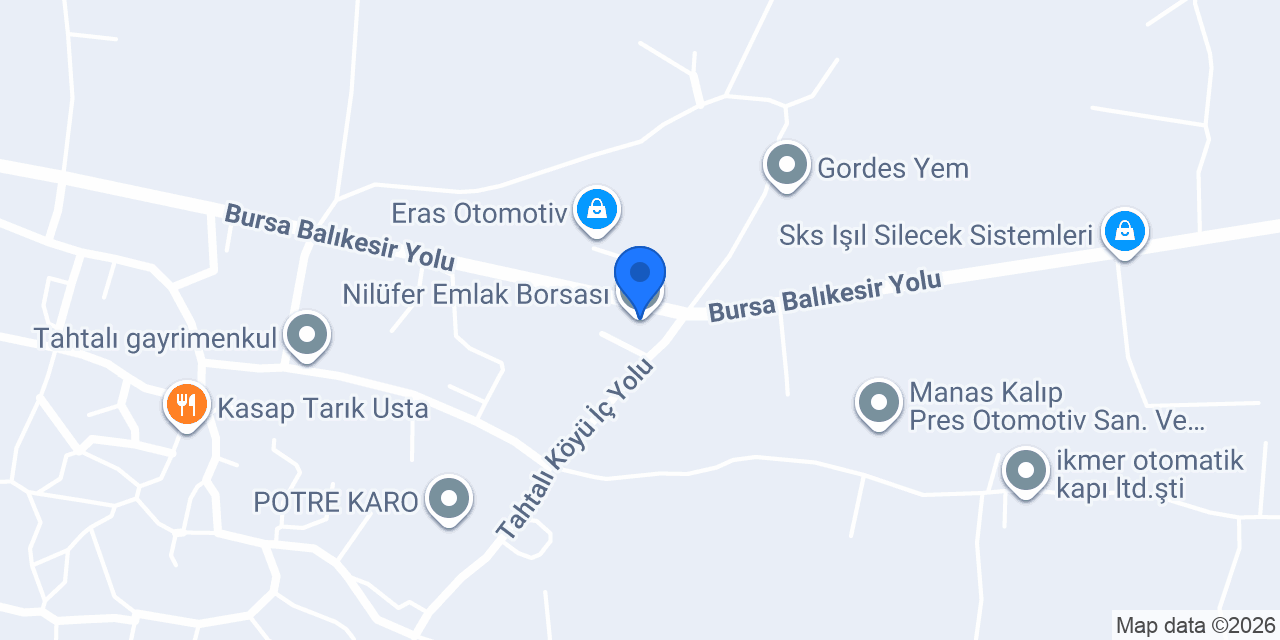 Nilüfer Emlak Borsası konumu