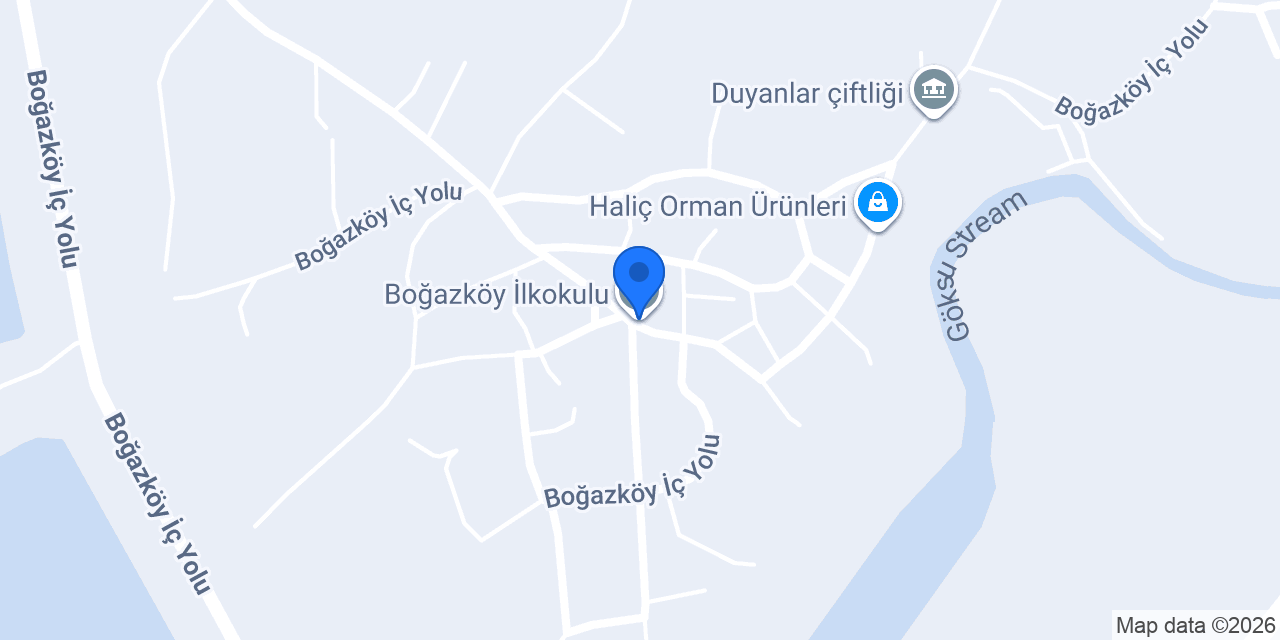Boğazköy İlkokulu konumu