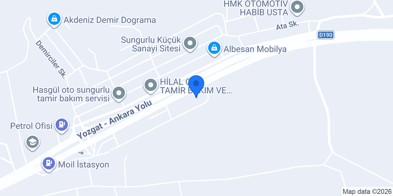 ŞALIŞLAR OTOMOTİV konumu