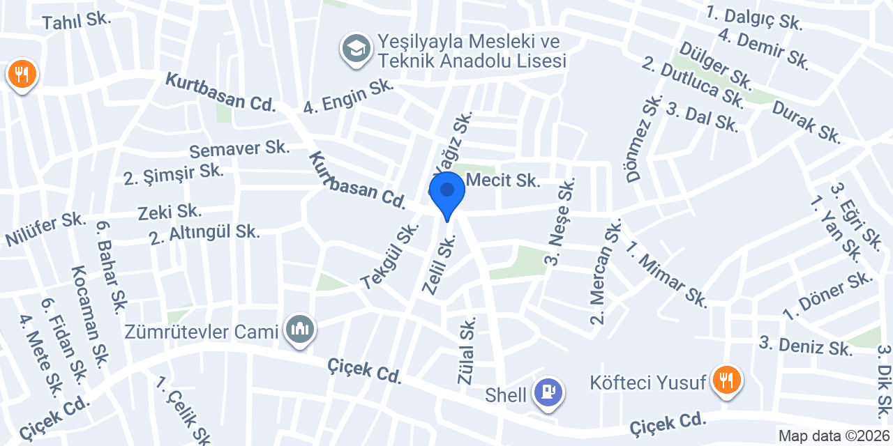 Gülnar Bayan Kuaförü konumu