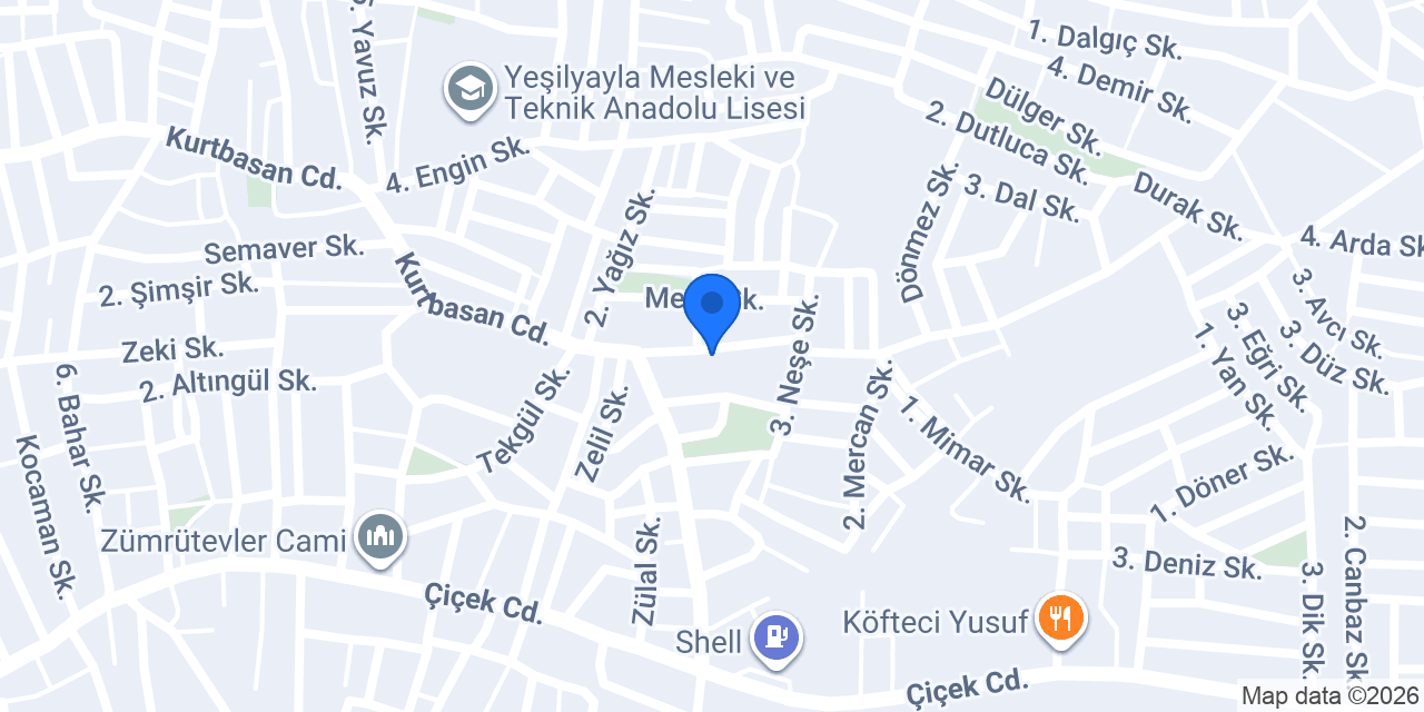 Topaloğlu dekorasyon konumu