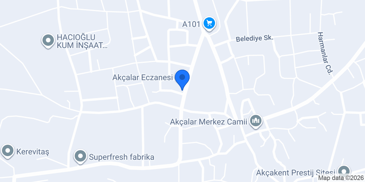 Akçalar Elektrik konumu