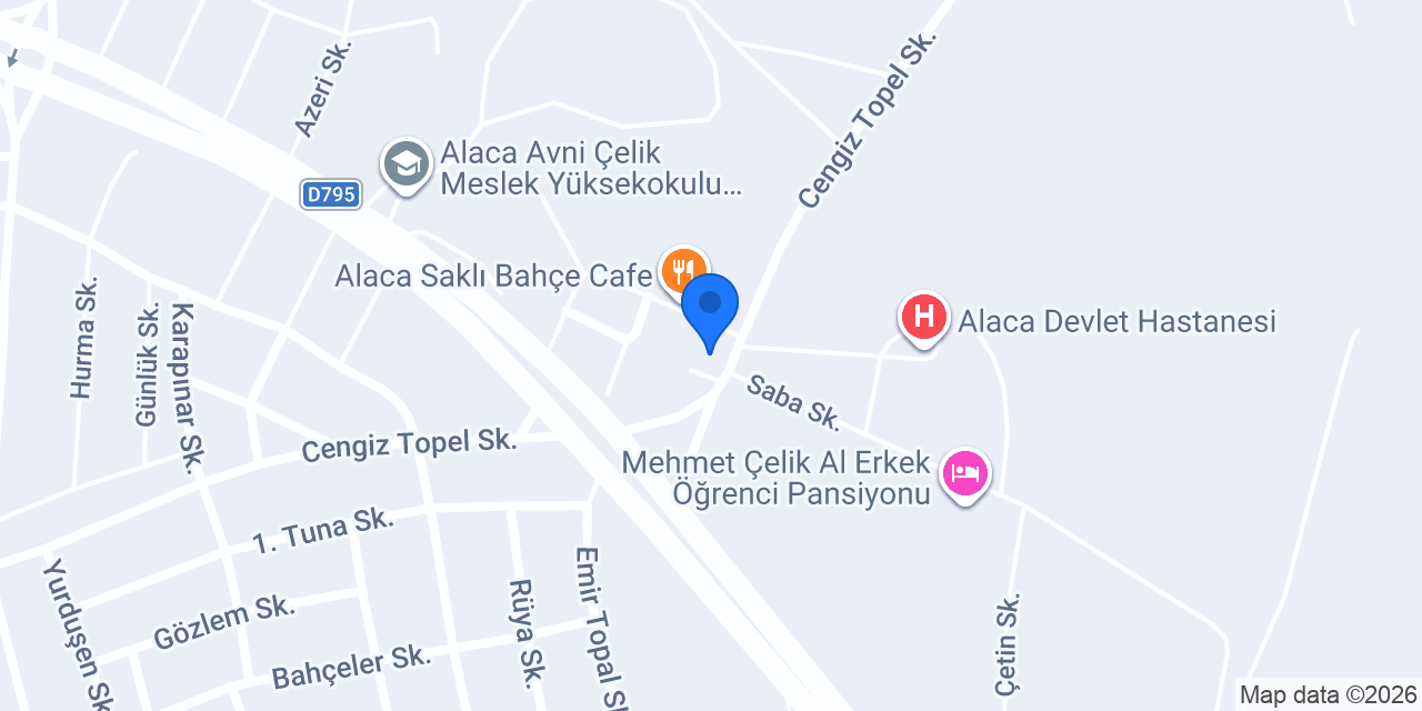 ALACA ECZANESİ konumu