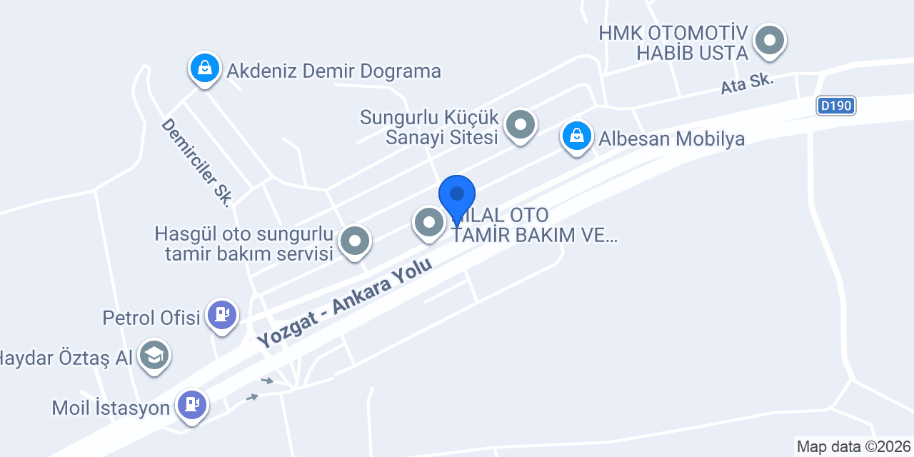 Gözde kaporta egzoz konumu
