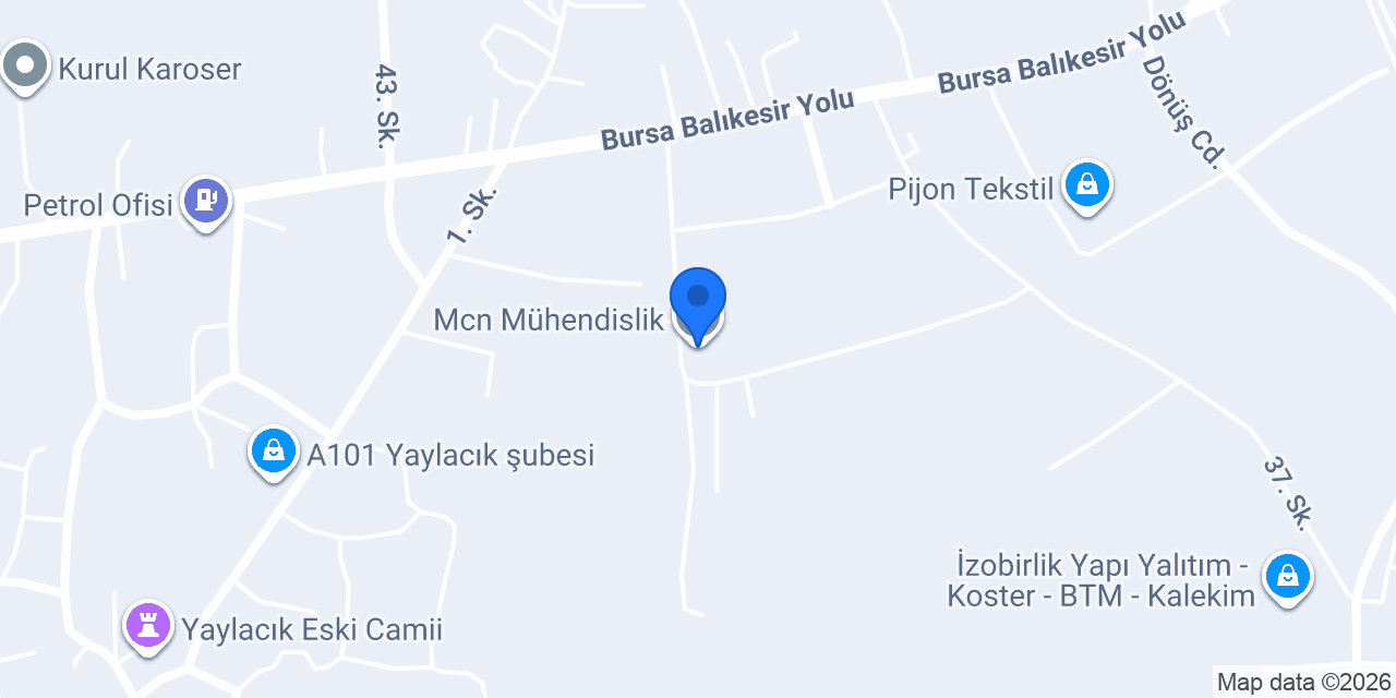 Mcn Mühendislik konumu