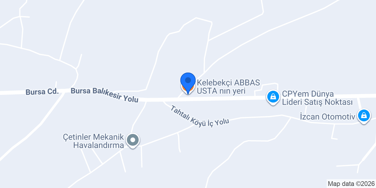 Kelebekçi ABBAS USTA nın yeri konumu