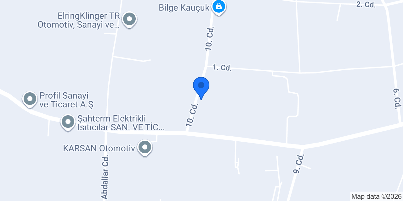MTK Teknik Kaplama A.Ş. konumu