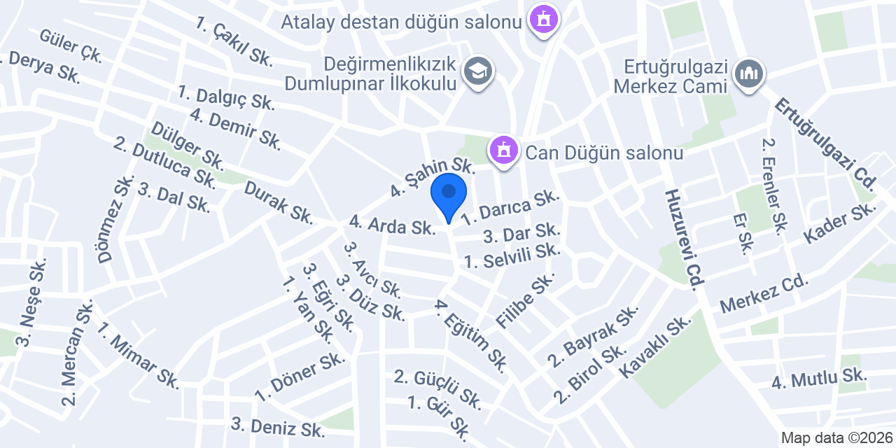 Gülkaya Kuaför Salonu konumu