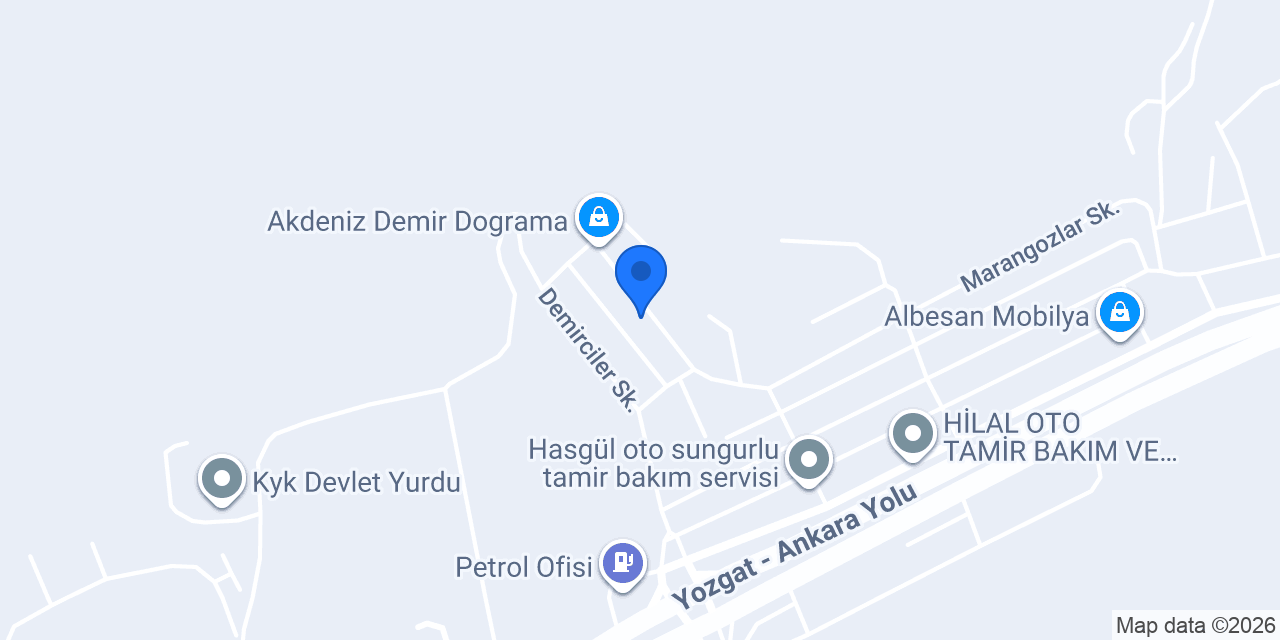 Yiğit oto kaporta konumu