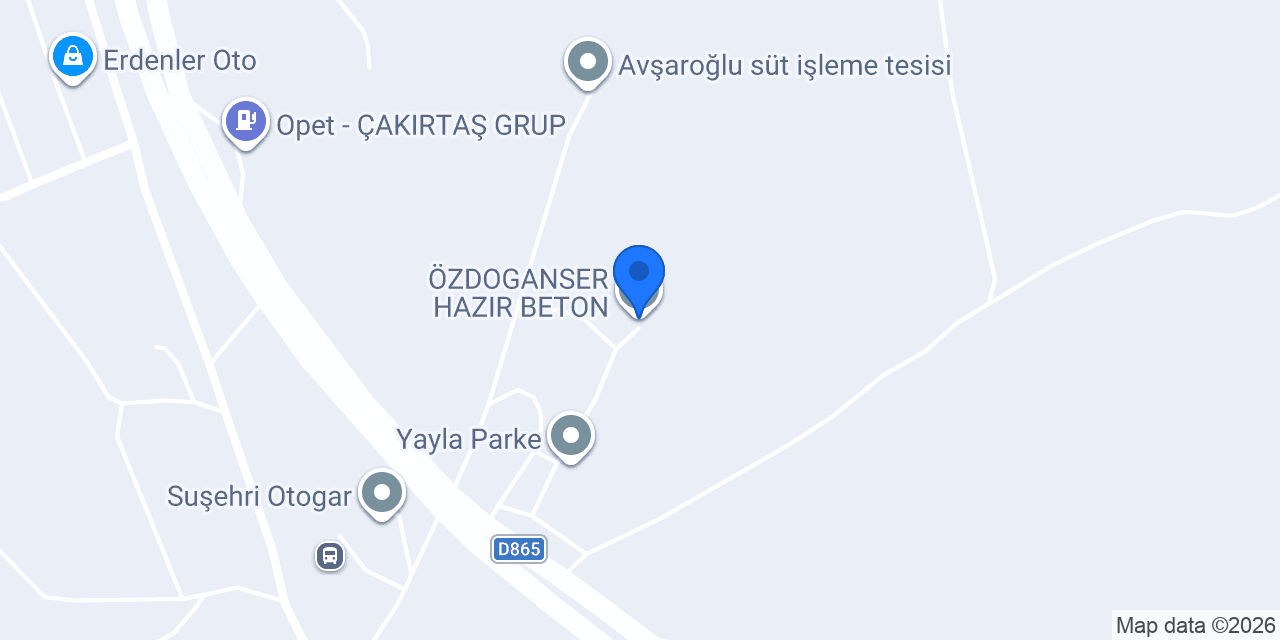 ÖZDOGANSER HAZIR BETON konumu