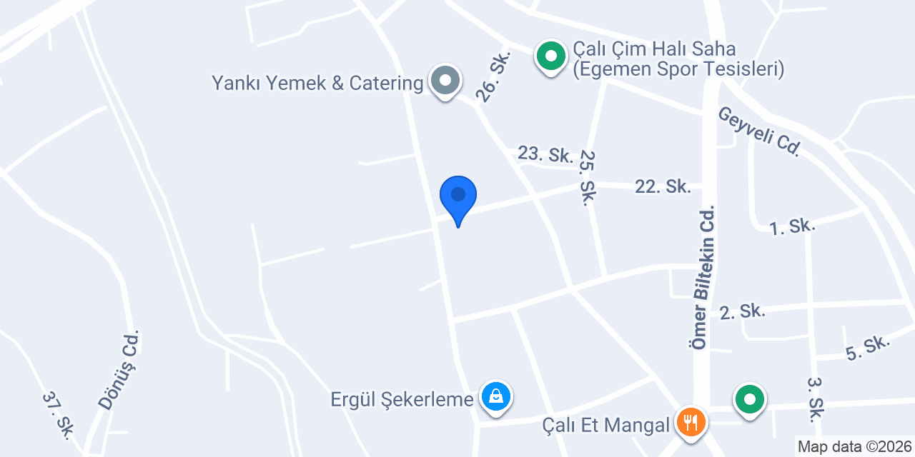Artı Kauçuk konumu