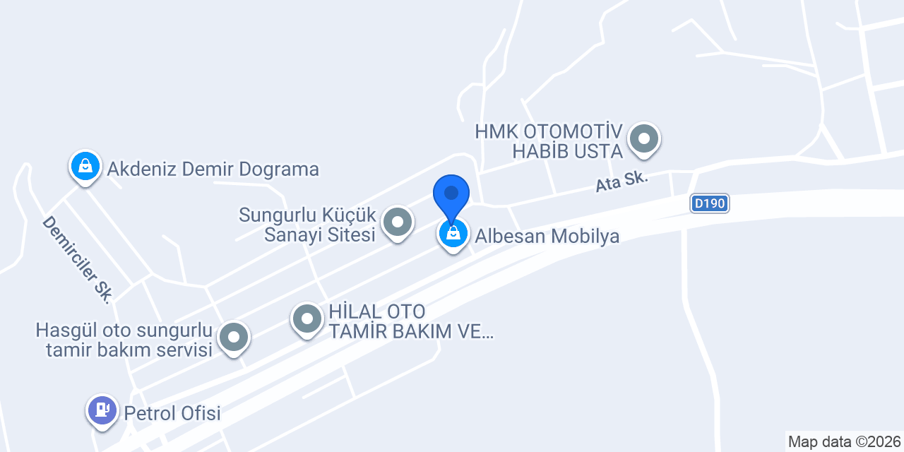 Tercan Mobilya ve Lake Kapı İmalatı konumu
