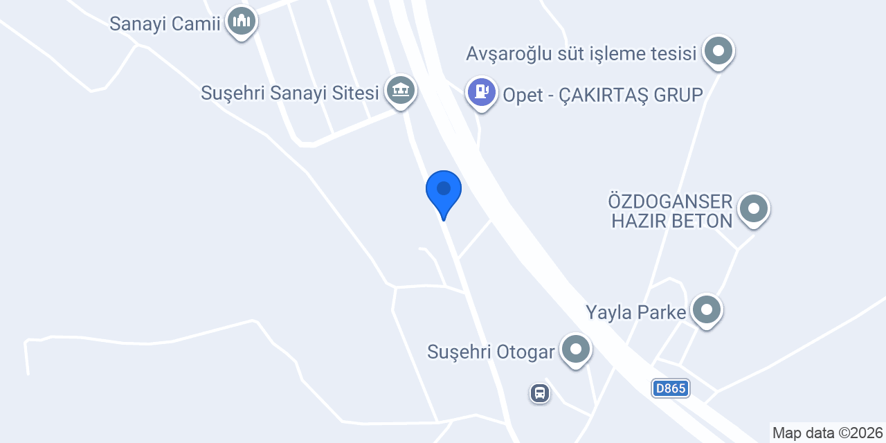 Köroğlu mobilya ve dekorasyon konumu