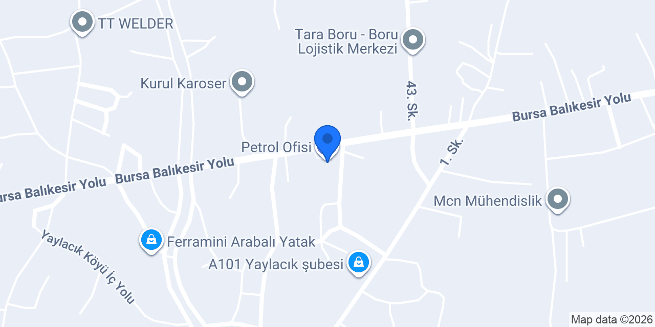 Petrol Ofisi konumu