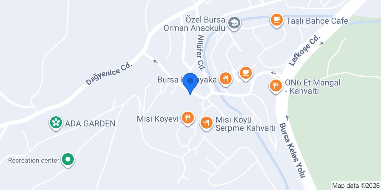 Nilüfer Çocuk Kütüphanesi konumu