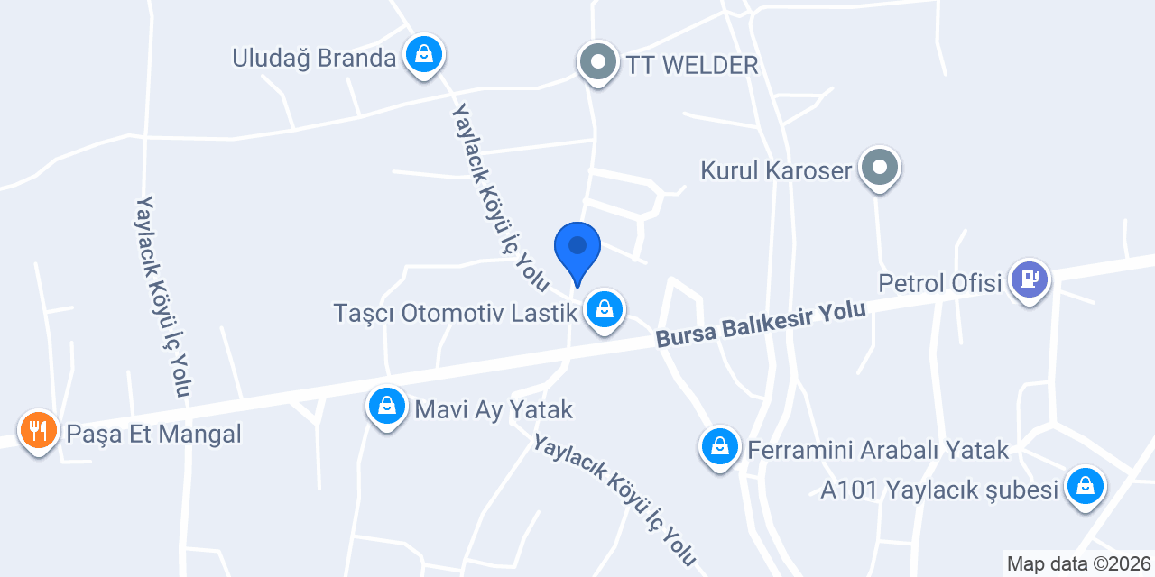 Kalkan Çelik Bursa konumu