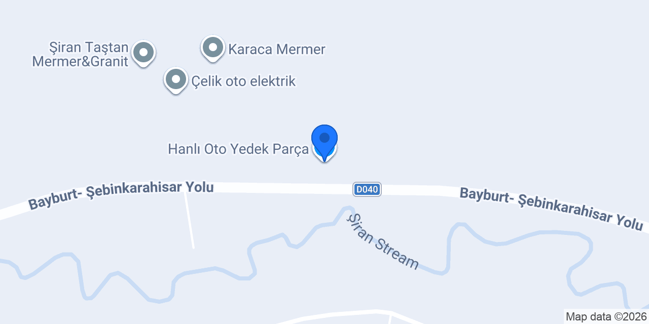Hanlı Oto Yedek Parça konumu