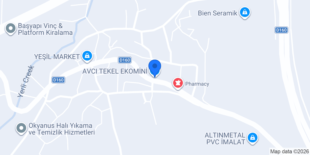 AVCI TEKEL EKOMİNİ konumu