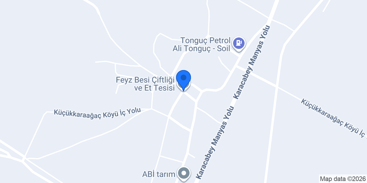 Feyz Besi Çiftliği ve Et Tesisi konumu