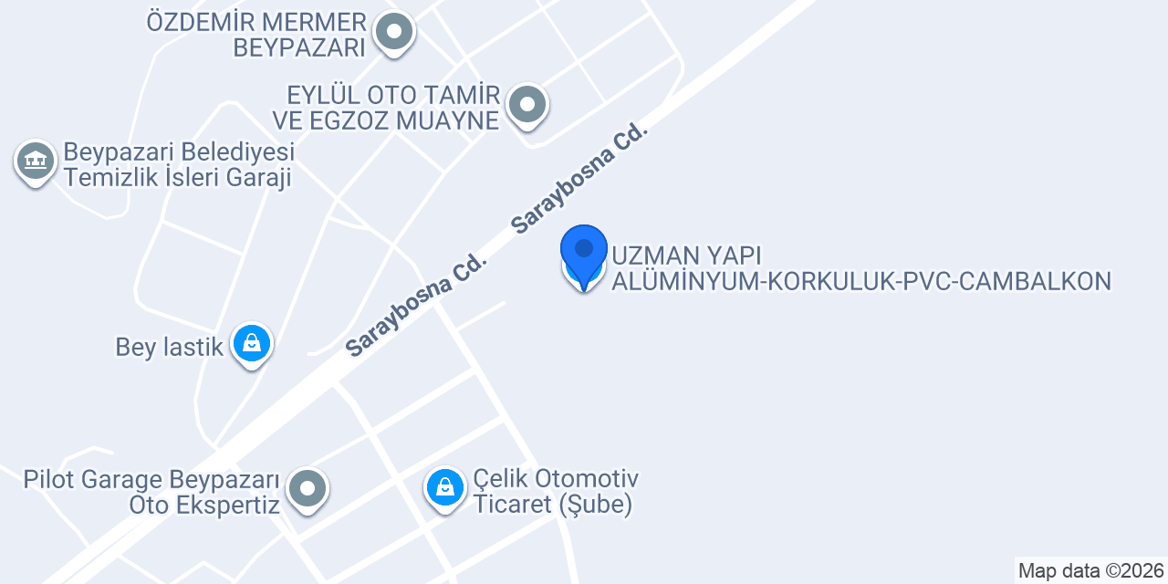 UZMAN YAPI ALÜMİNYUM-KORKULUK-PVC-CAMBALKON konumu