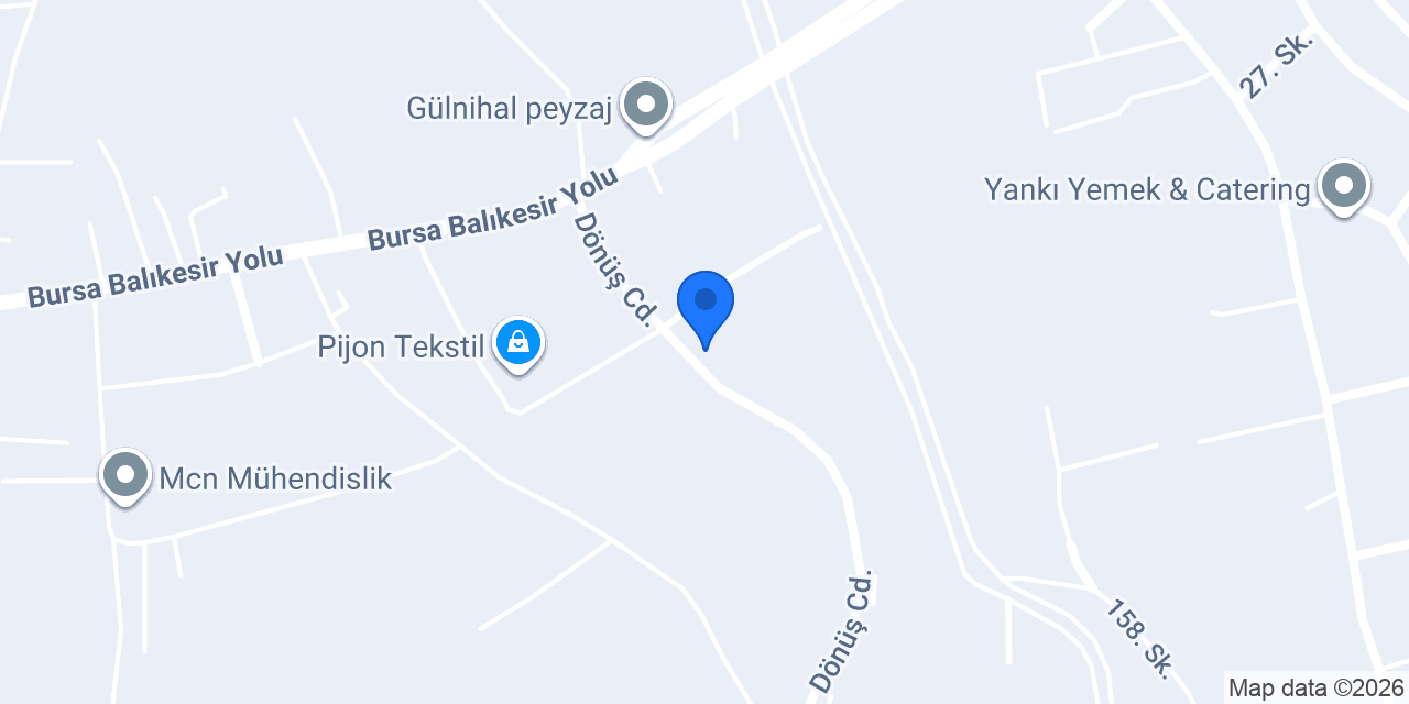 Bursa Galvano Kimya A.Ş. konumu