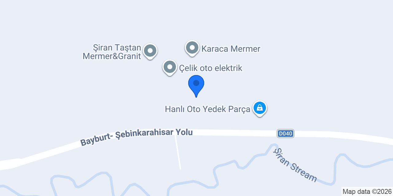 Şiran Mobilya konumu