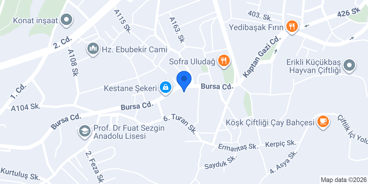 Kuaför Doğan konumu