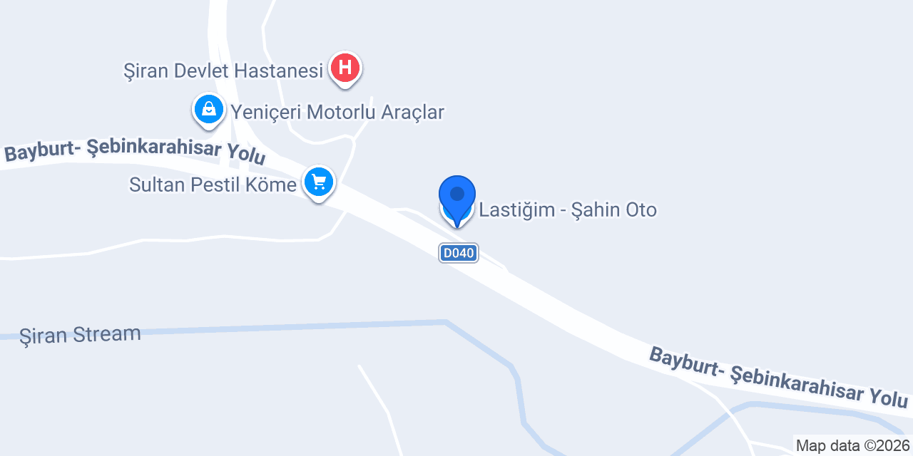 Lastiğim - Şahin Oto konumu