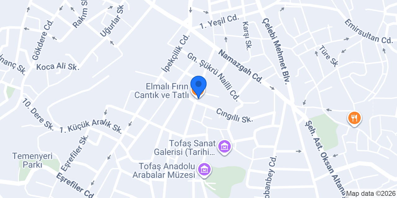 Elmalı Fırın Cantık ve Tatlı konumu