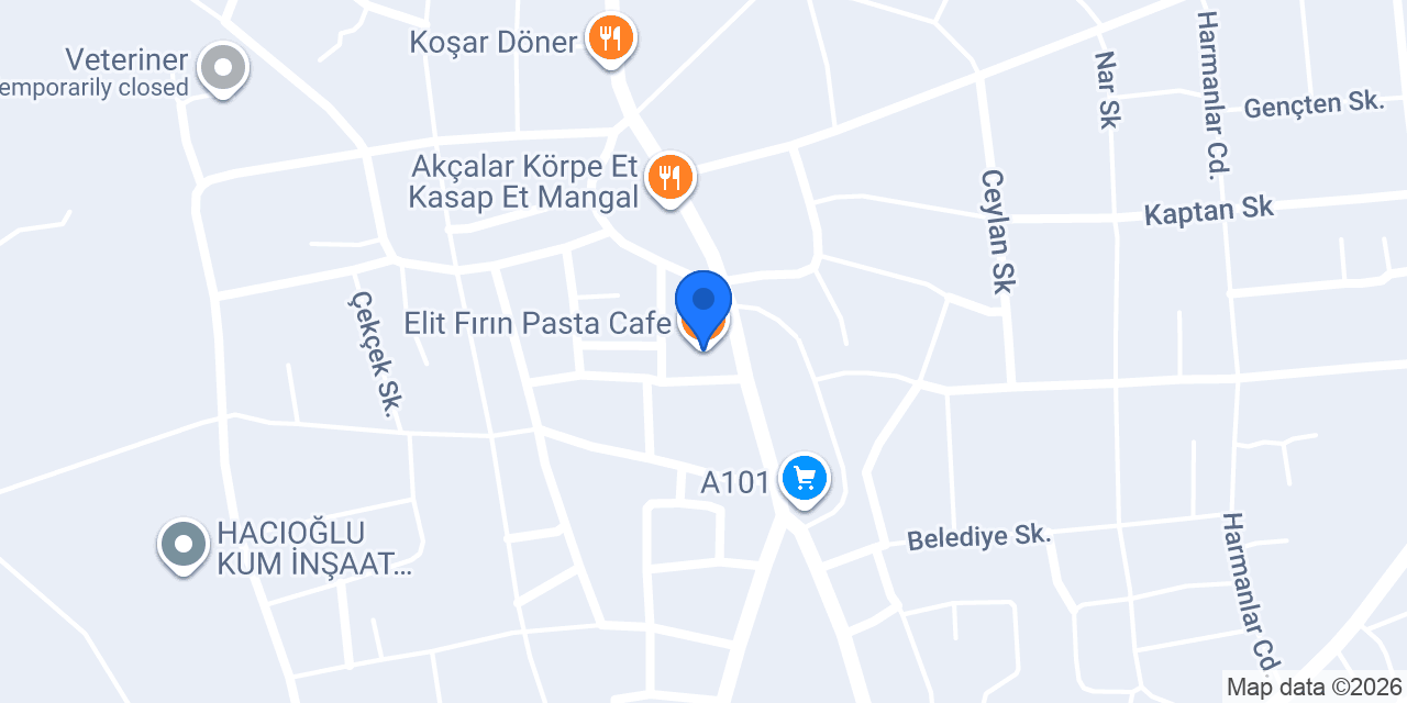 Elit Fırın Pasta Cafe konumu