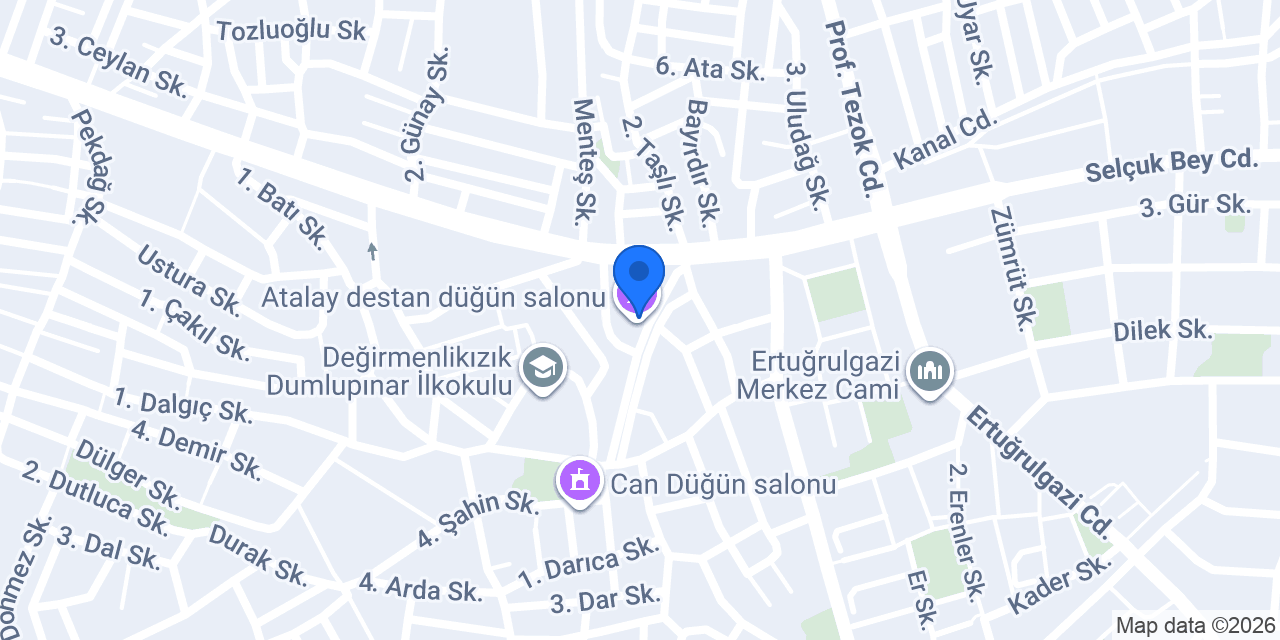 Özel Altınküre Öğretim Kursu konumu