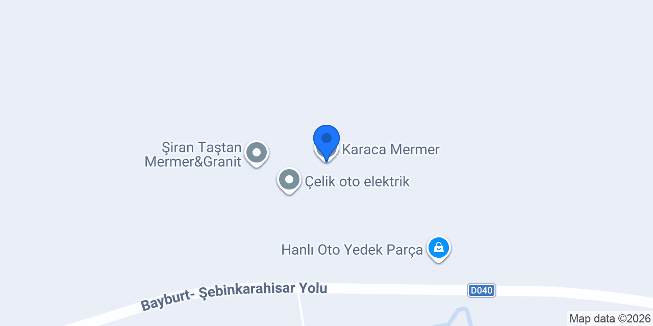 Karaca Mermer konumu