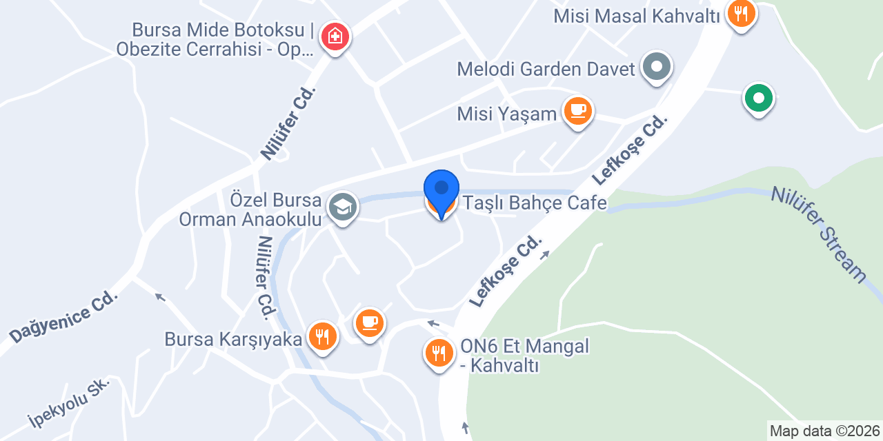 Taşlı Bahçe Cafe konumu