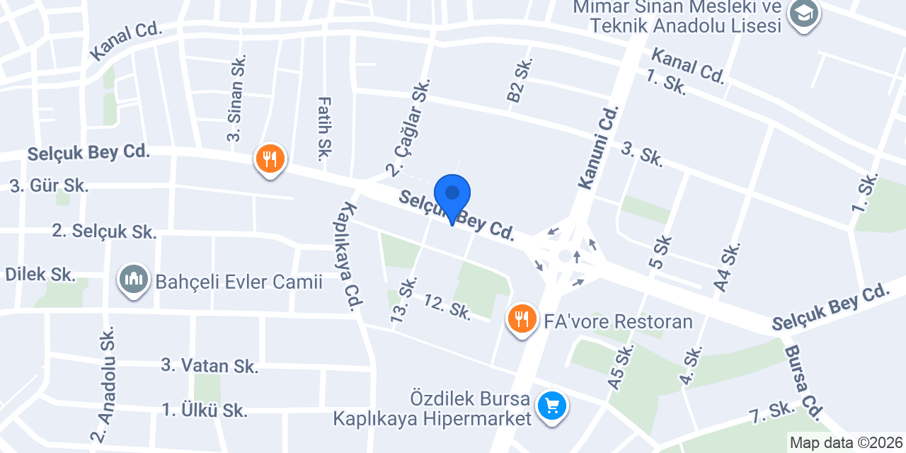 Öz Urfa Konak Kebap konumu