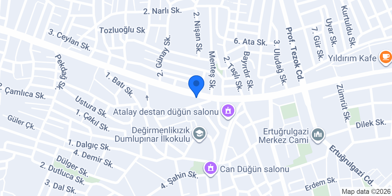 Sedir konumu