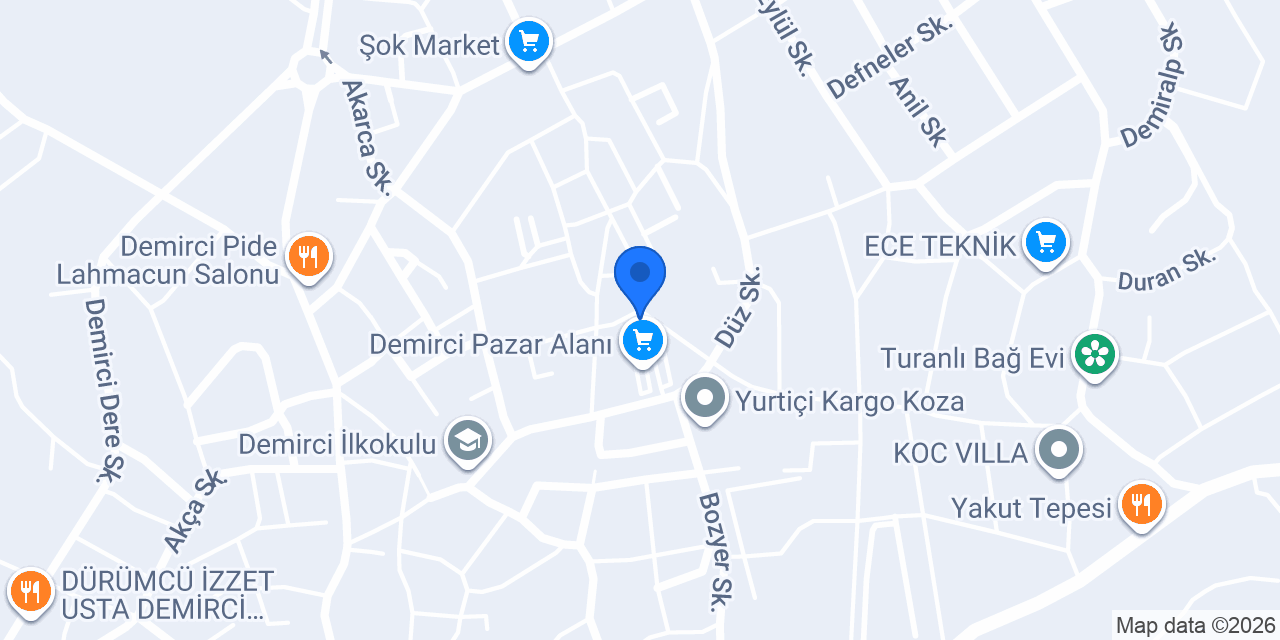 Demirci Kadın Eli Derneği konumu