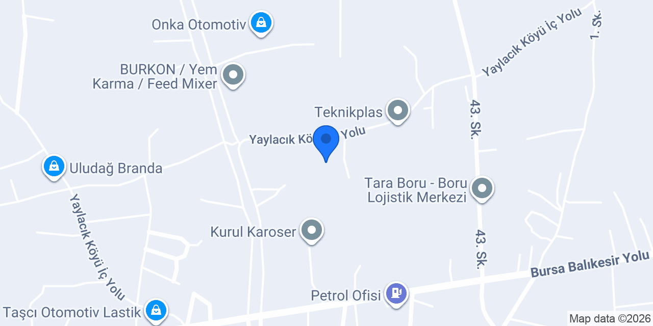 Bursa Vakum Ambalaj konumu