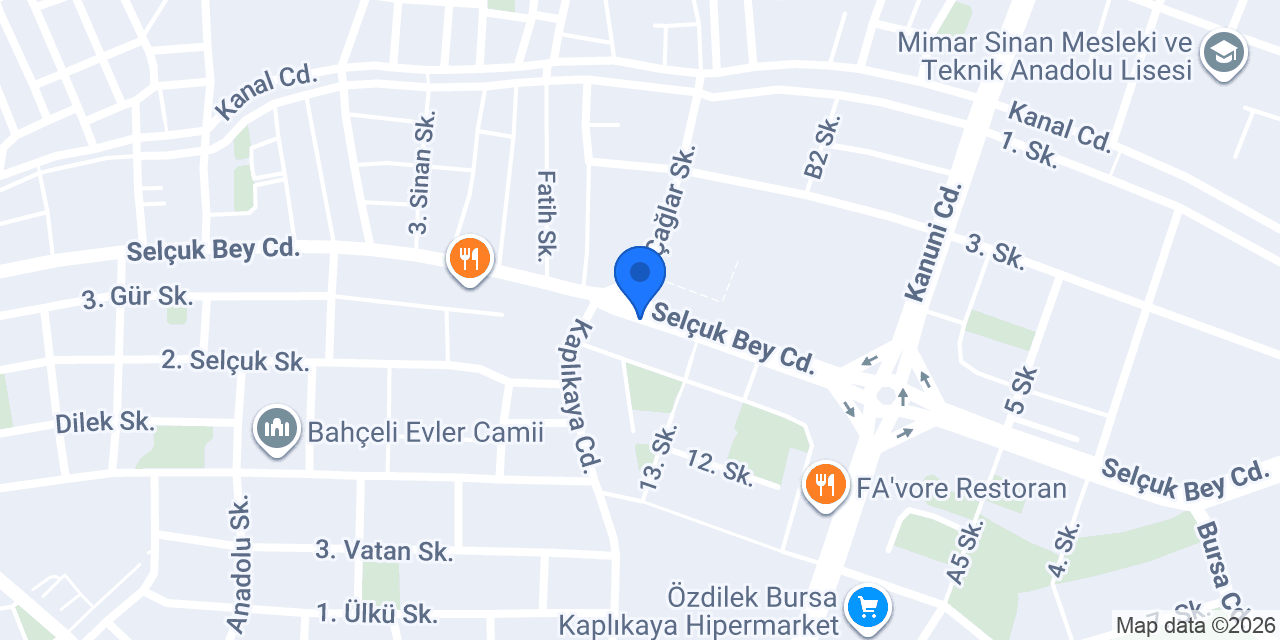 Başarı Sürücü Kursu konumu