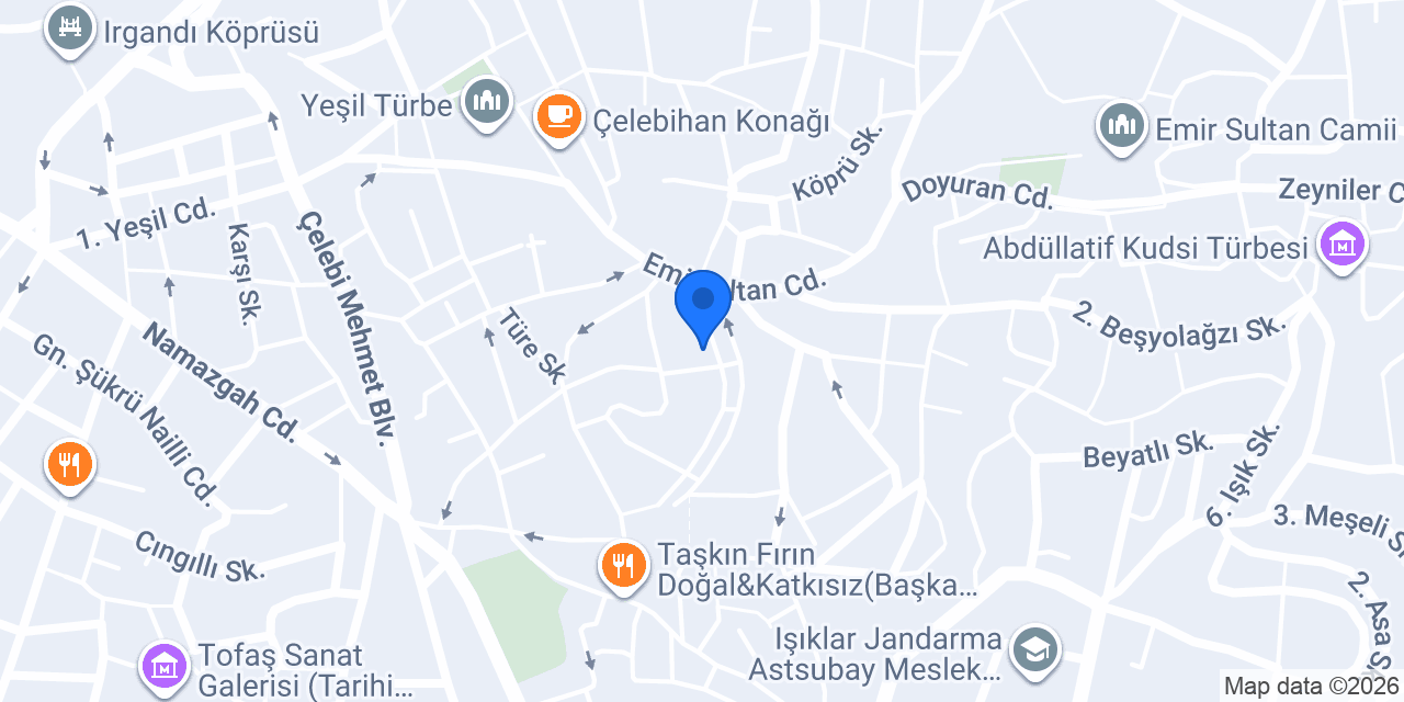 Ptt Emirsultan Şubesi konumu