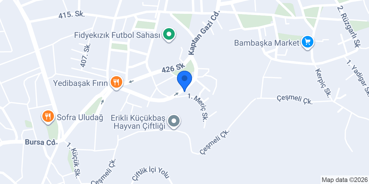 Ferah Kestane Şekeri konumu