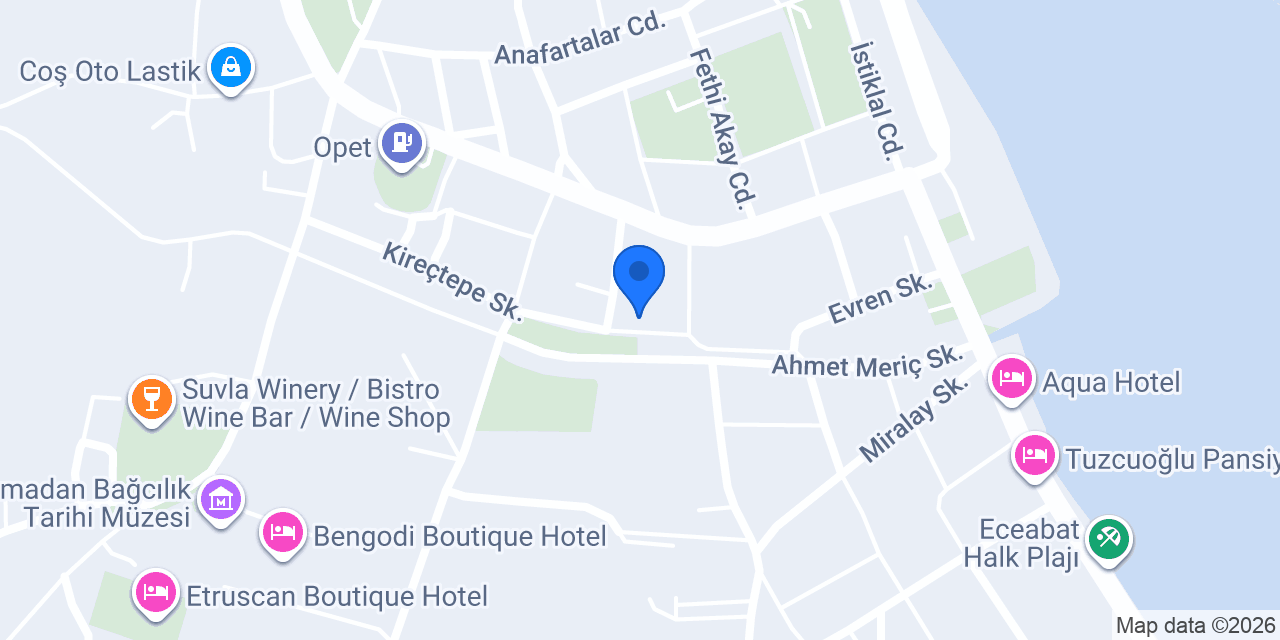 Kucuk Ev Pansiyonu Eceabat konumu