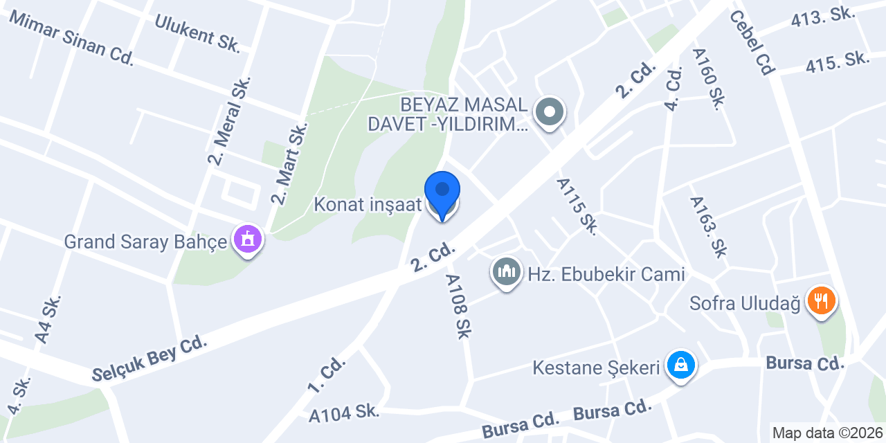 Konat inşaat konumu