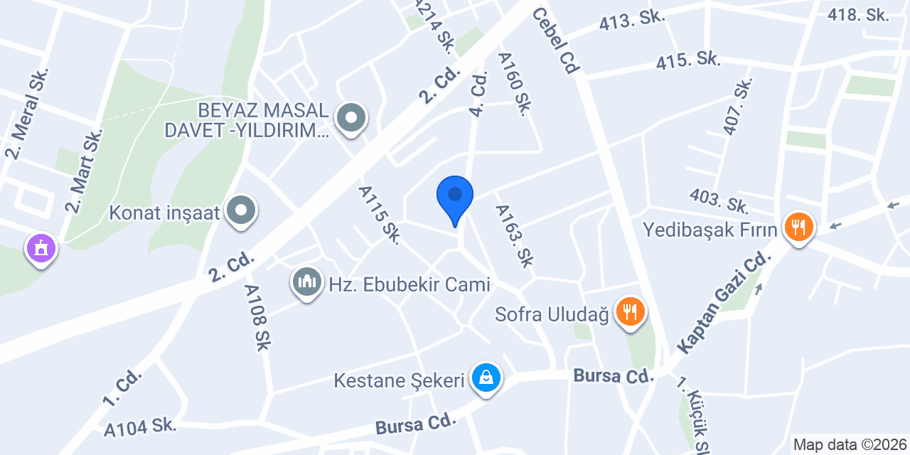 A CLASS BUHARLI OTO YIKAMA konumu